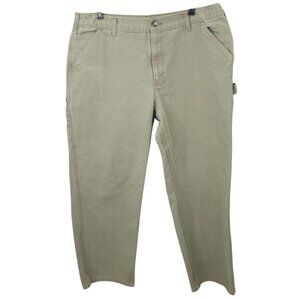 Carhartt Dungaree Fit Cargo Pant Mens 38x27.5 Cotton Canvas Desert Beige B11 DES